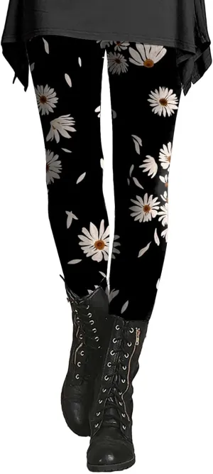 Leggings for Women Tall Length Cow Print High Waisted Leggings Women Leggings for Older Women