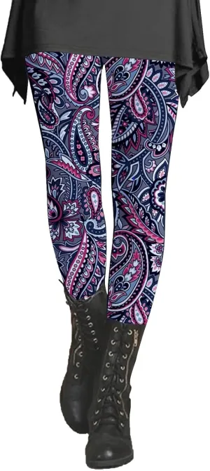 Leggings for Women Tall Length Cow Print High Waisted Leggings Women Leggings for Older Women
