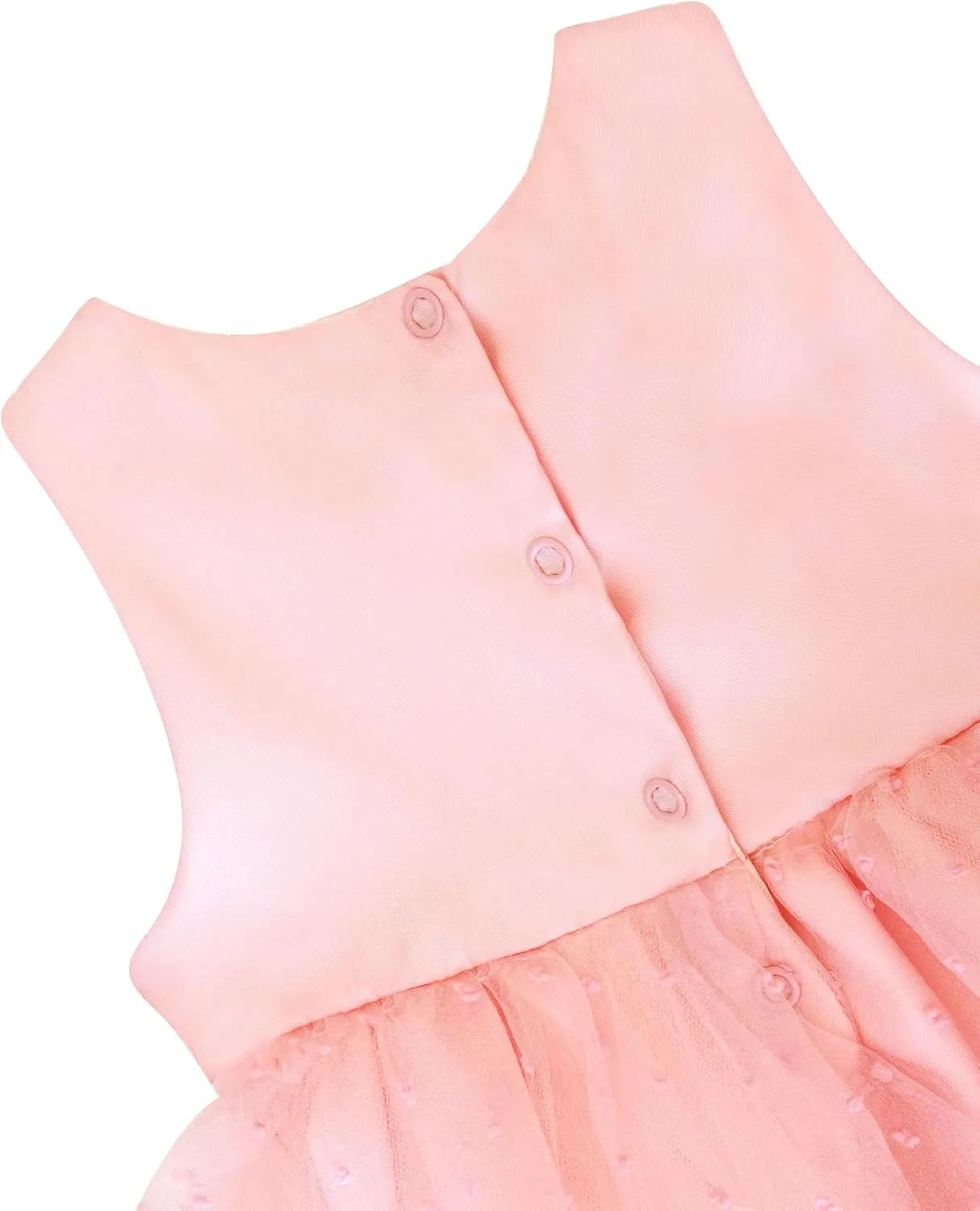 Lilax Baby Girl Lace Sleeveless Dot Tulle Dress Pageant 3 Piece Party Wedding Outfit