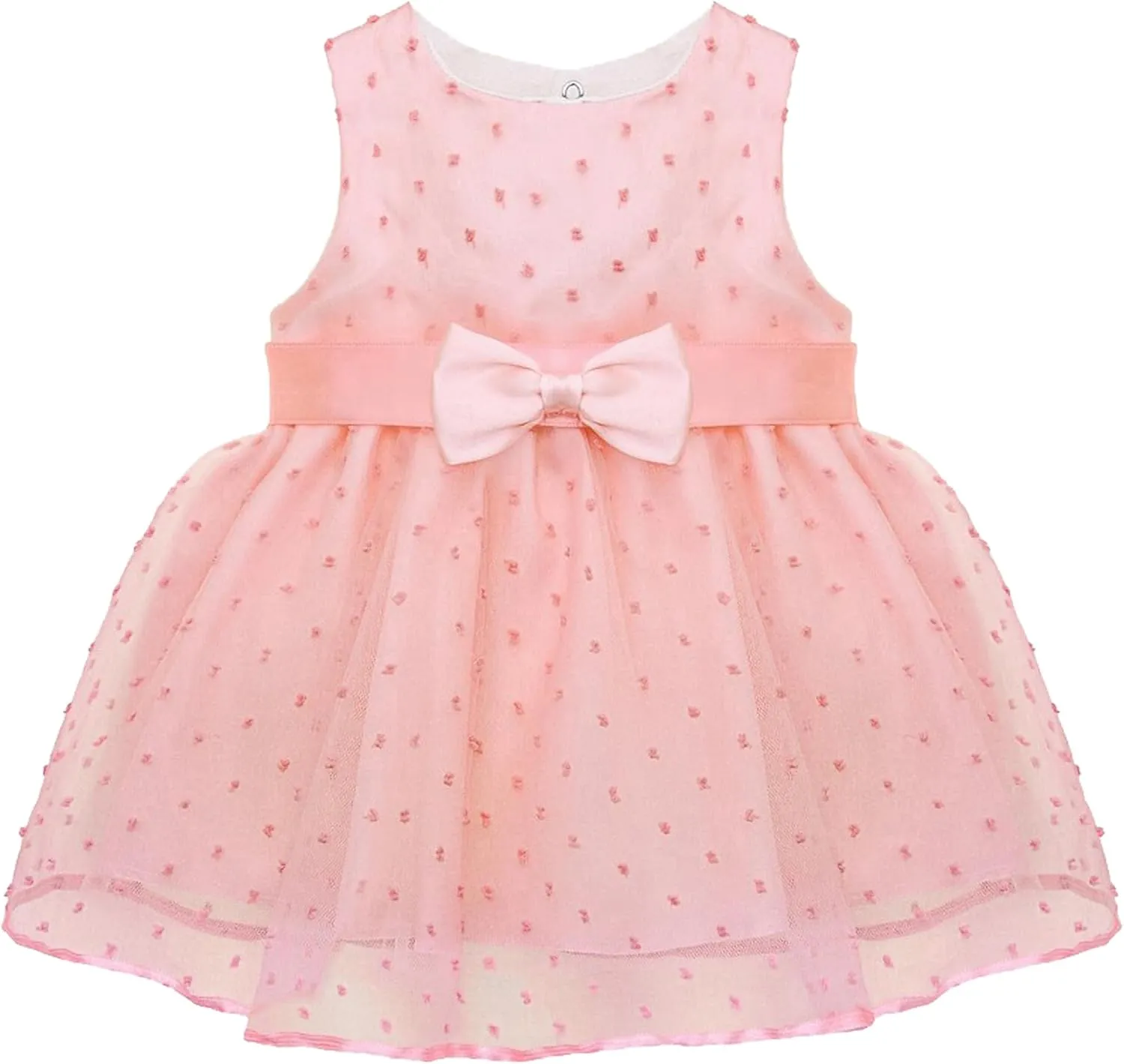 Lilax Baby Girl Lace Sleeveless Dot Tulle Dress Pageant 3 Piece Party Wedding Outfit