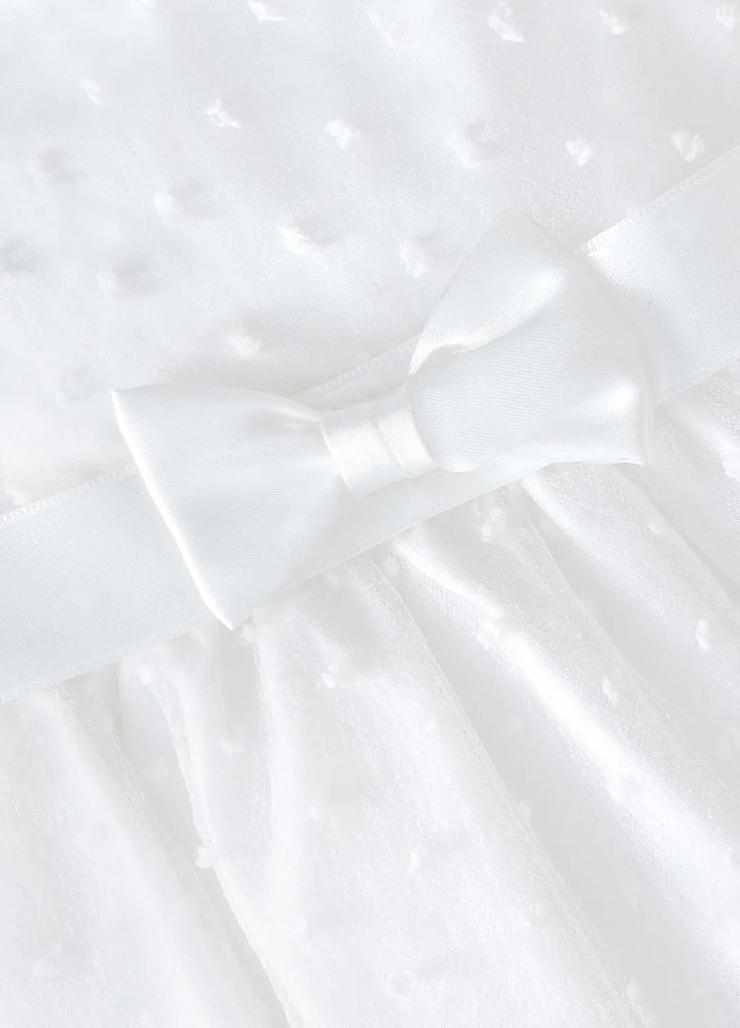Lilax Baby Girl Lace Sleeveless Dot Tulle Dress Pageant 3 Piece Party Wedding Outfit
