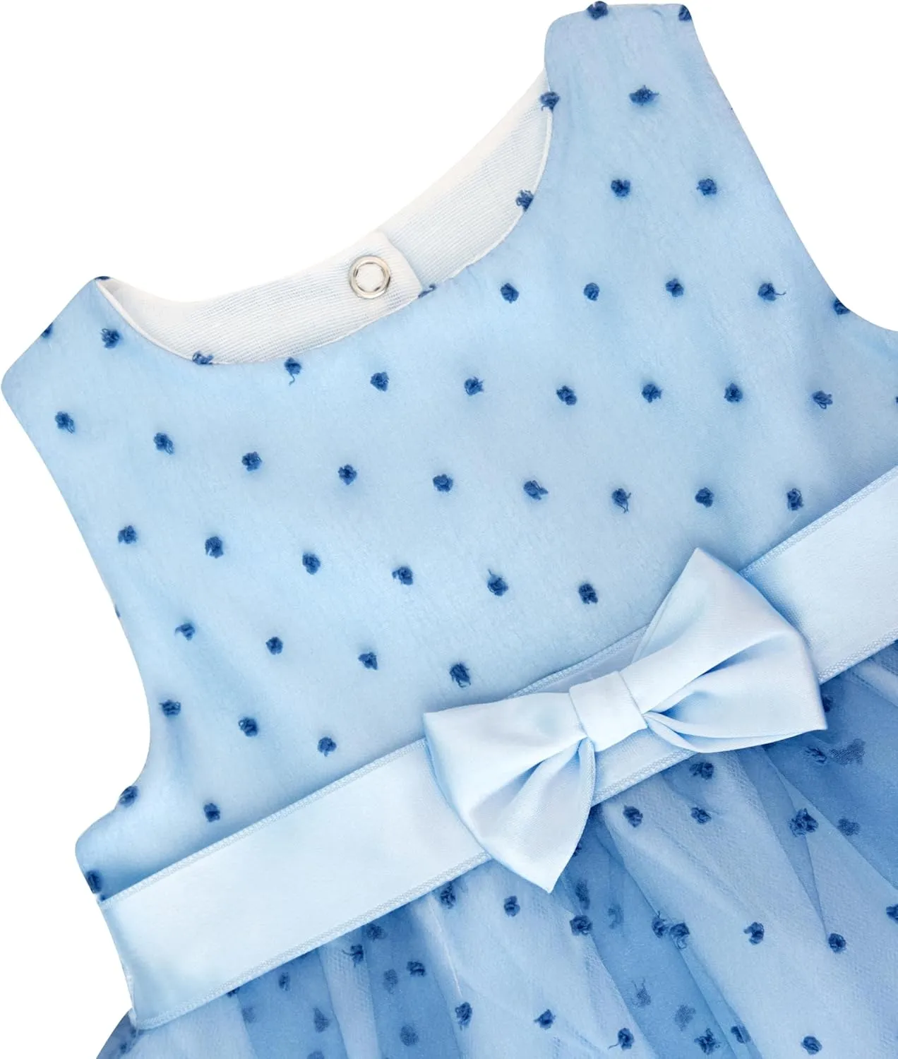 Lilax Baby Girl Lace Sleeveless Dot Tulle Dress Pageant 3 Piece Party Wedding Outfit