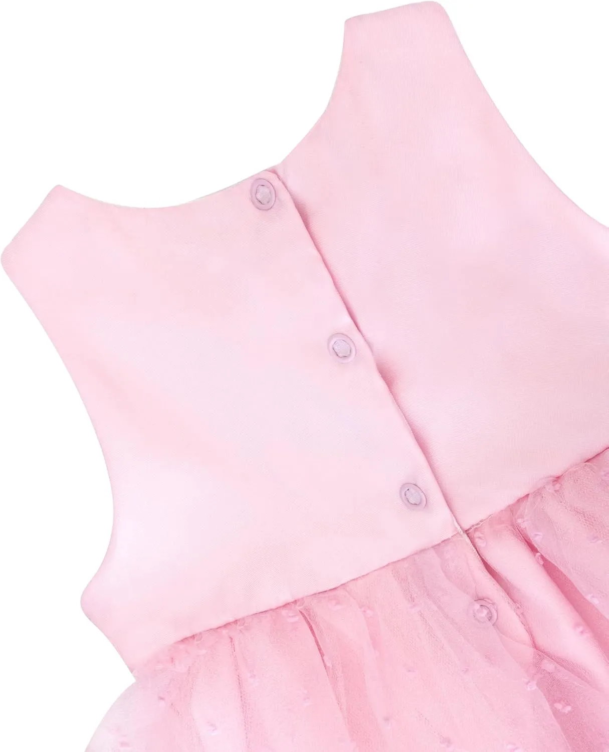Lilax Baby Girl Lace Sleeveless Dot Tulle Dress Pageant 3 Piece Party Wedding Outfit