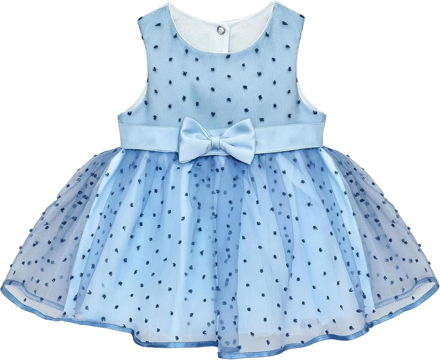 Lilax Baby Girl Lace Sleeveless Dot Tulle Dress Pageant 3 Piece Party Wedding Outfit
