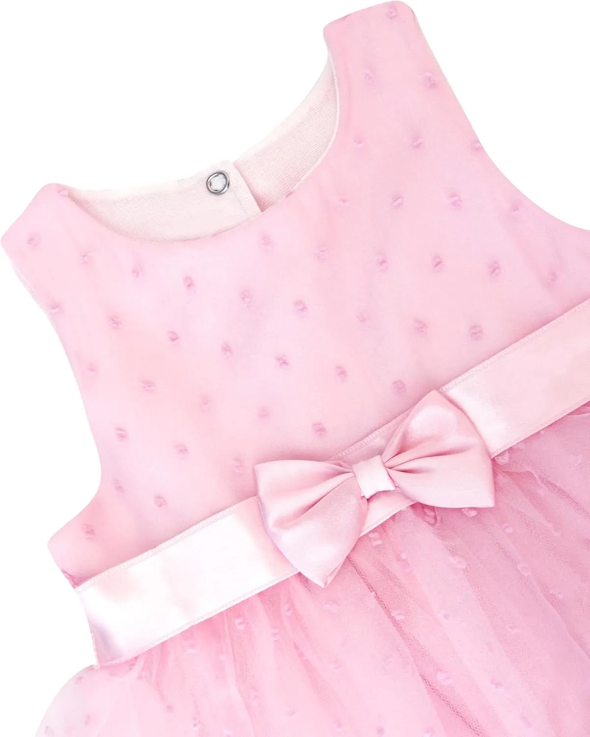 Lilax Baby Girl Lace Sleeveless Dot Tulle Dress Pageant 3 Piece Party Wedding Outfit