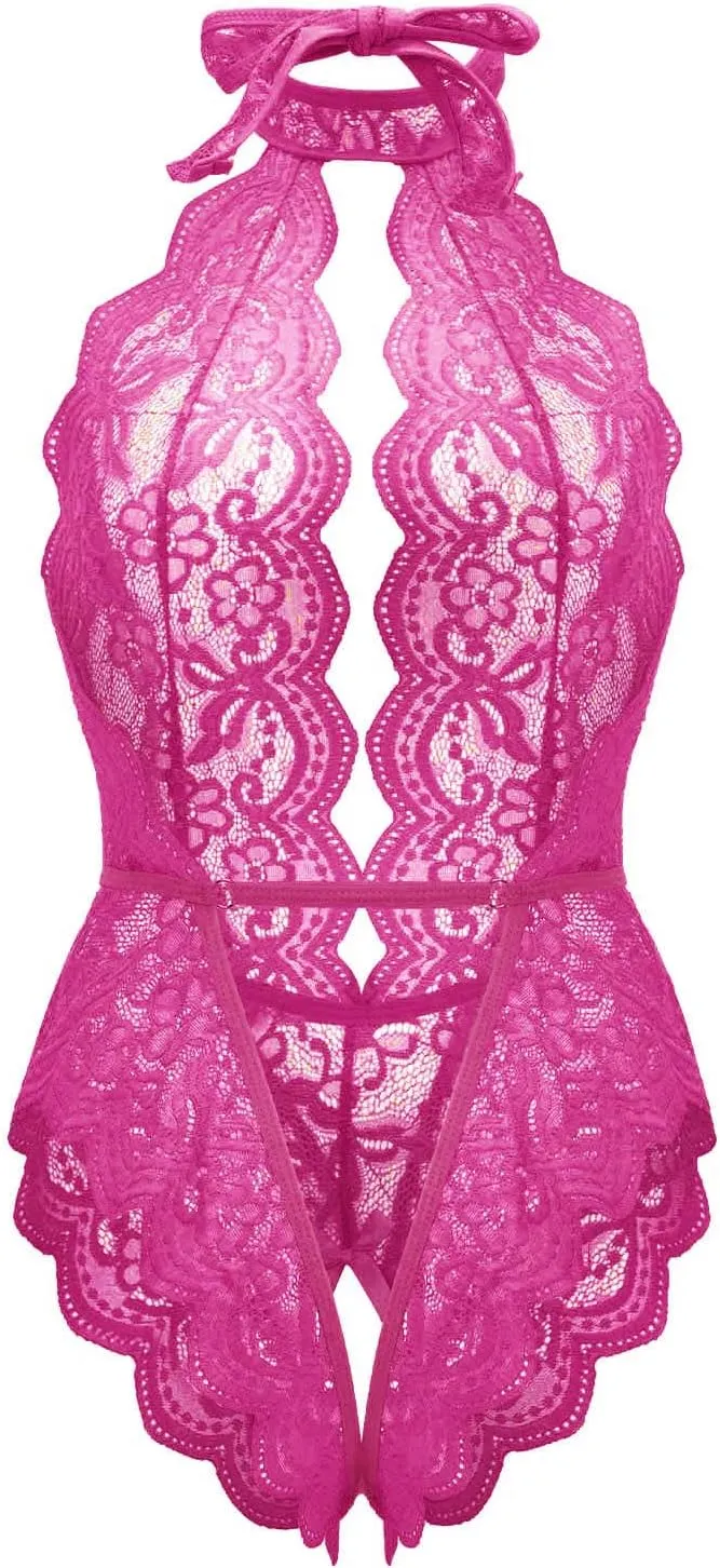 Lingerie Sets for Women Sexy Snap Crotch Sexy Mesh Teddy Bodysuit Bridal Lingerie Hollow Out Wicked