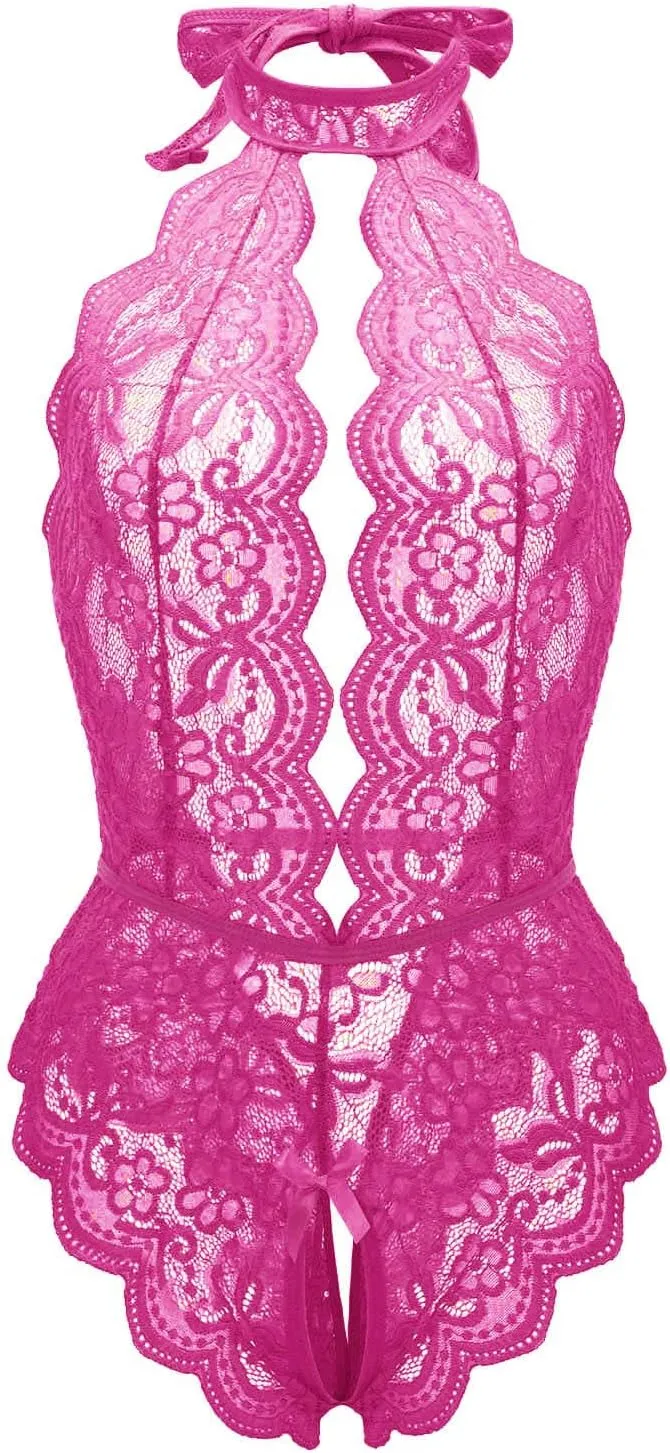 Lingerie Sets for Women Sexy Snap Crotch Sexy Mesh Teddy Bodysuit Bridal Lingerie Hollow Out Wicked