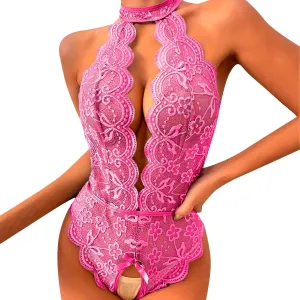 Lingerie Sets for Women Sexy Snap Crotch Sexy Mesh Teddy Bodysuit Bridal Lingerie Hollow Out Wicked