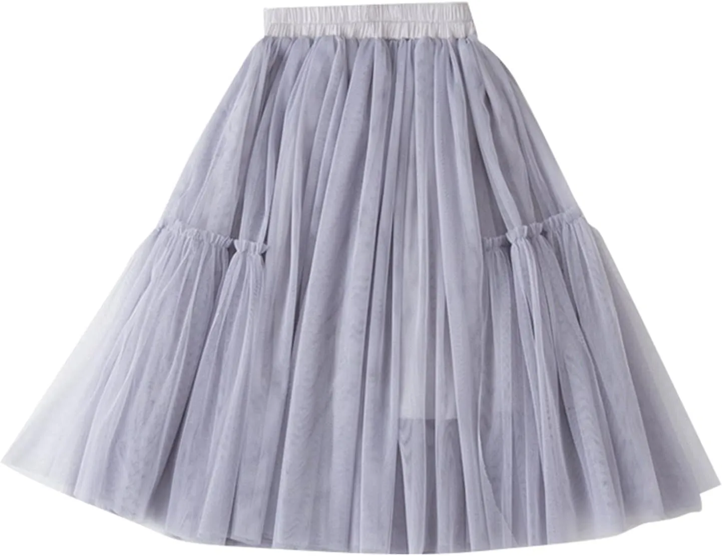 Little Child Girls Long Skirt Girls Tiered Ruffle Maxi Skirts Girls Soft Fluffy Skirt Party Rapunzel Dress for