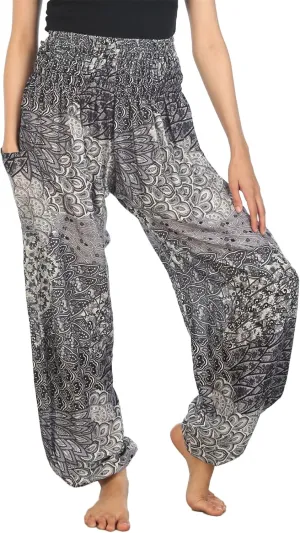 LOFBAZ Yoga Harem Hippie Pants for Women S-4XL Plus Boho Clothing PJ Elephant