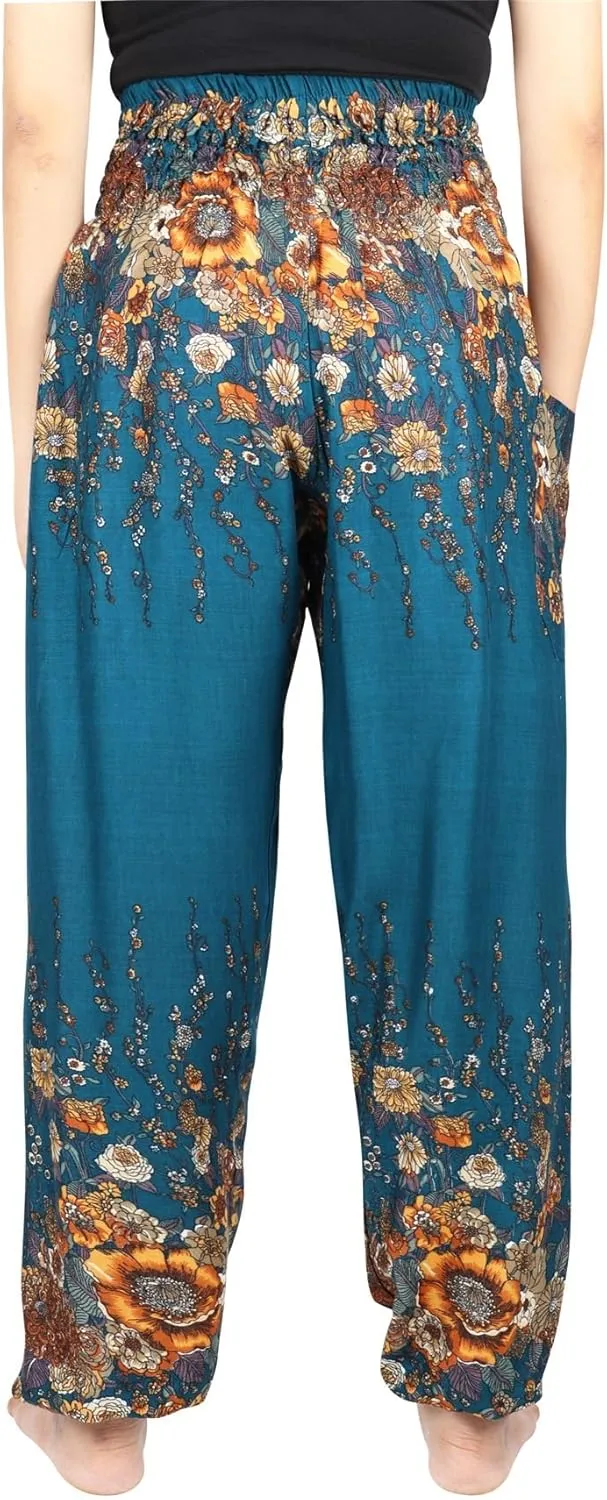 LOFBAZ Yoga Harem Hippie Pants for Women S-4XL Plus Boho Clothing PJ Elephant