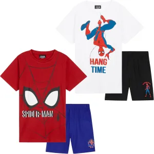 Marvel Boys Short Pajamas Set, Breathable Loungewear Pack of 2 - Boys Gifts