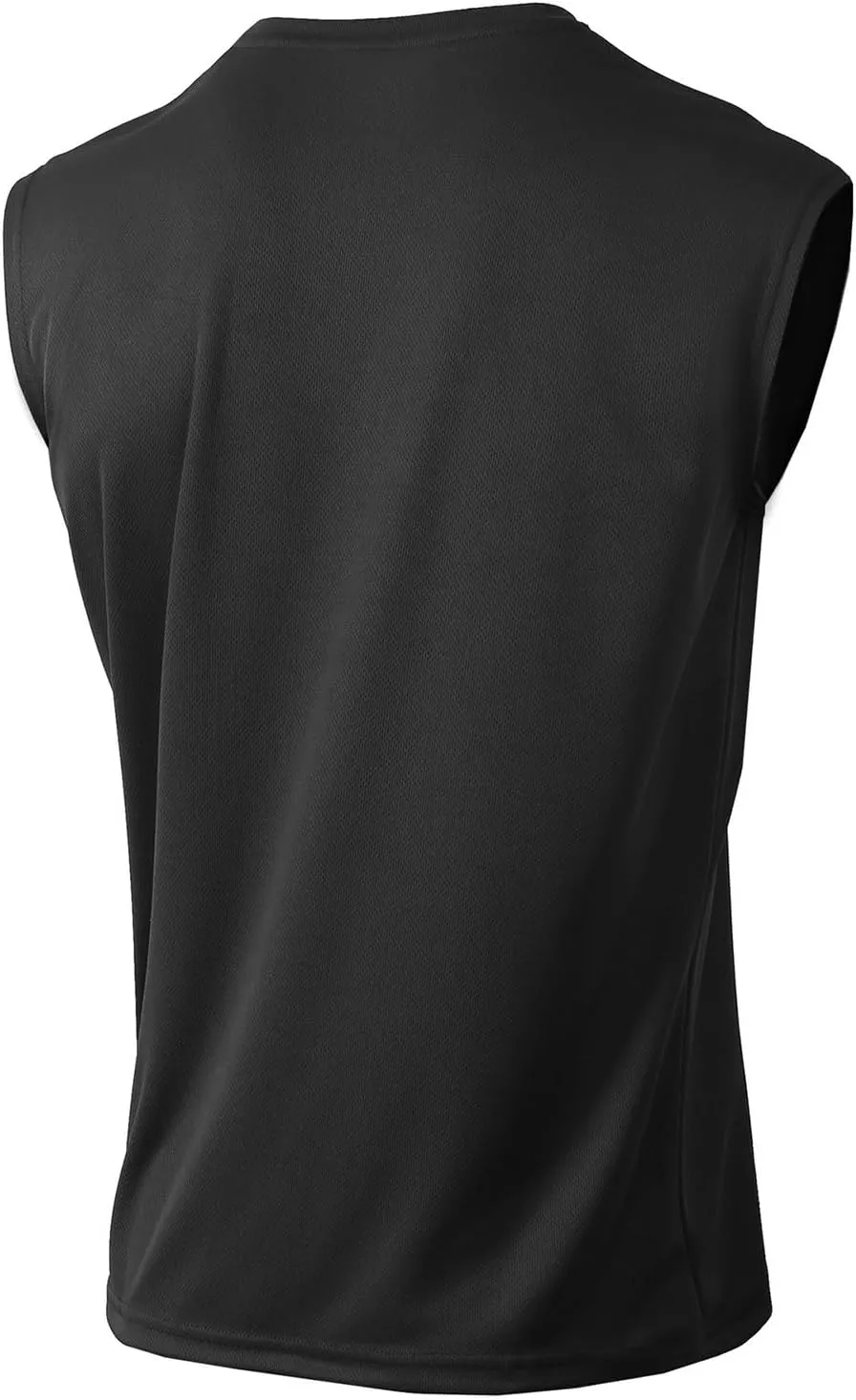 Mens Mesh Tops Lightweight Breathable Summer Workout Tank Tops Quick Dry Active Gym Shirts