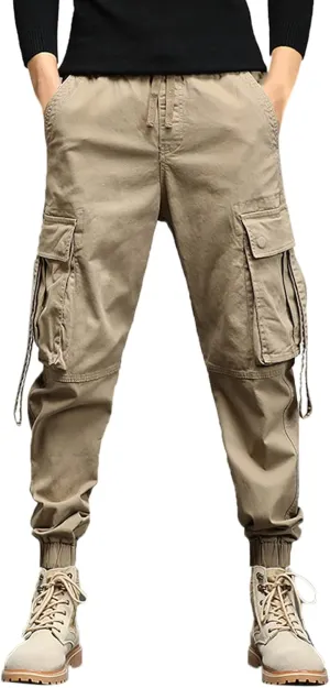 Mens Sweatpants with Pockets Big and Tall Casual Rope Loose Heavyweight Fit Cargo for Men Loose Sports Trousers Pants