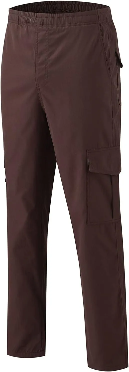 Mens Sweatpants with Pockets Big and Tall Fleece Cargo Sweatpants Stretch Elastic Running Athletic Sports Pants Casual