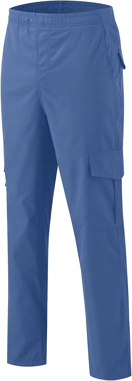Mens Sweatpants with Pockets Big and Tall Fleece Cargo Sweatpants Stretch Elastic Running Athletic Sports Pants Casual