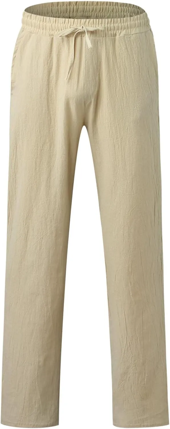 Mens Workout Cargo Sweatpants Men's Sweatpants Truck Fleece Lined with Elastic Waistband Fleeced Sweat Pants Trousers
