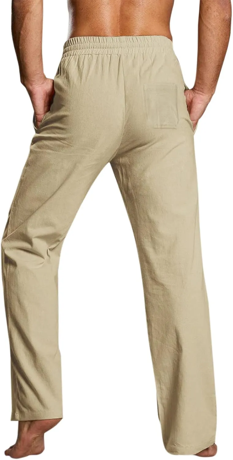 Mens Workout Cargo Sweatpants Men's Sweatpants Truck Fleece Lined with Elastic Waistband Fleeced Sweat Pants Trousers