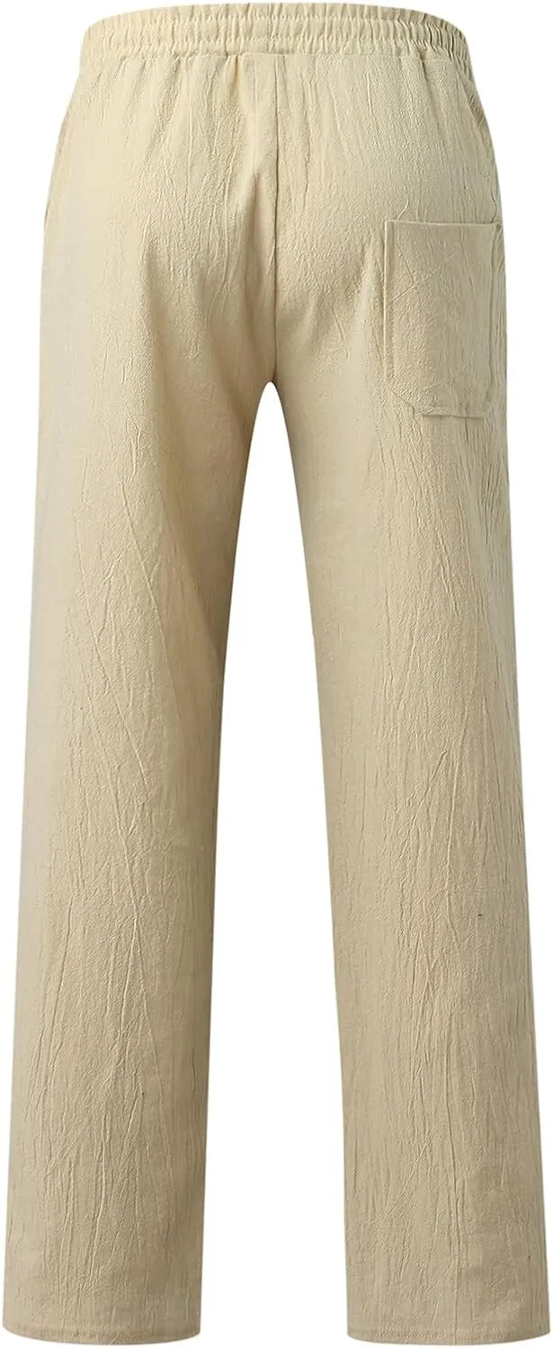 Mens Workout Cargo Sweatpants Men's Sweatpants Truck Fleece Lined with Elastic Waistband Fleeced Sweat Pants Trousers
