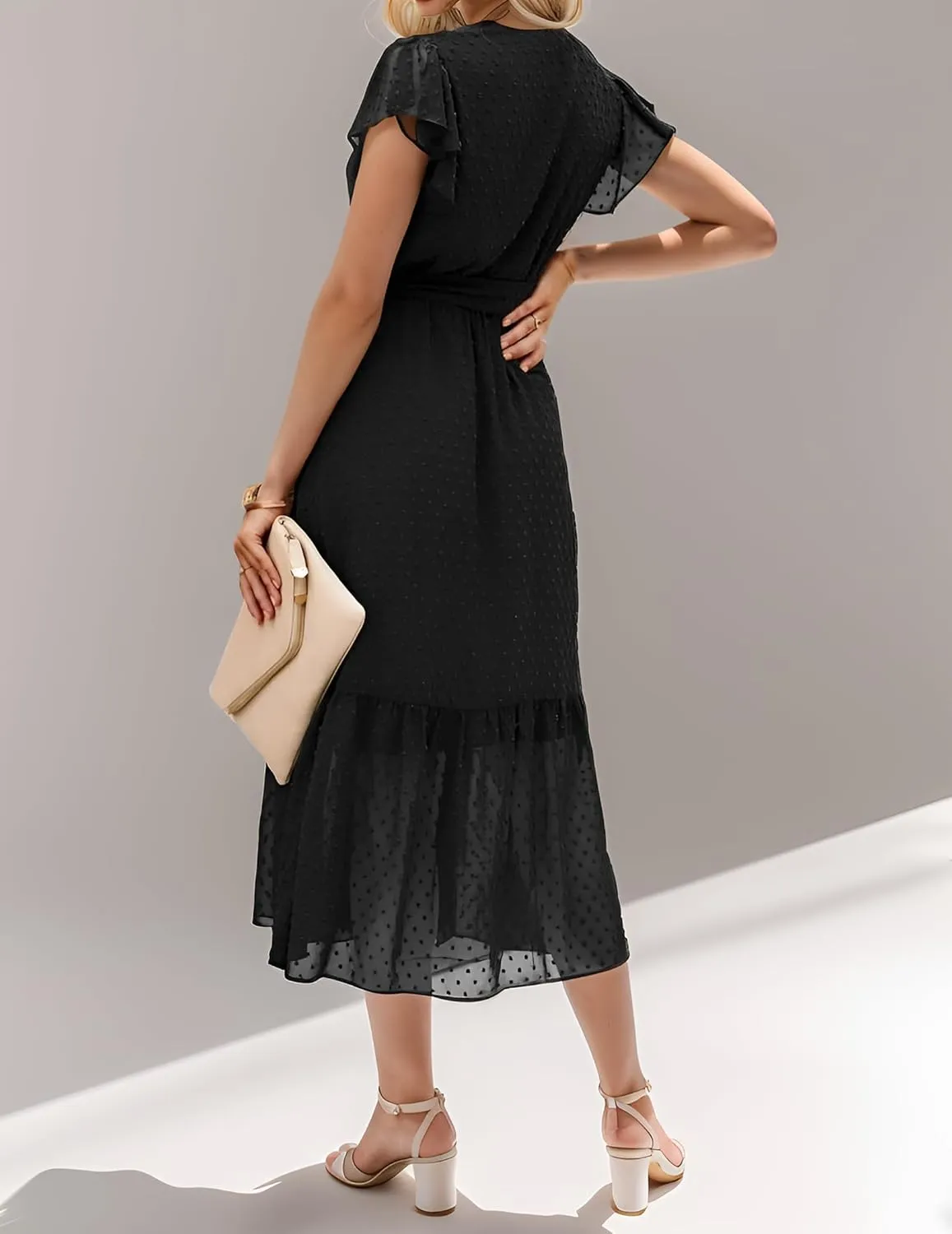 Midi Dresses for Women Loose Casual Semi Formal Dresses Bohemian Floral Hawaiian Dresses