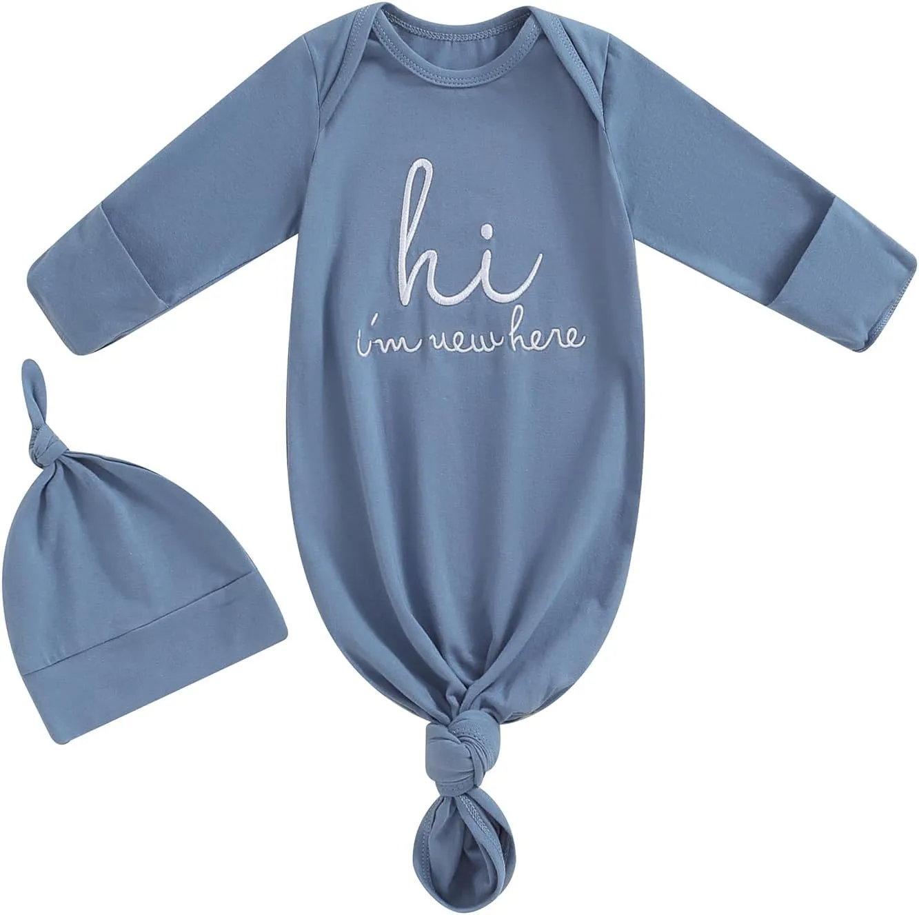 Newborn Sleeper Gown Baby Boy Girl Football Outfit Infant Nightgown Sleeping Bag Sleepwear Pajamas