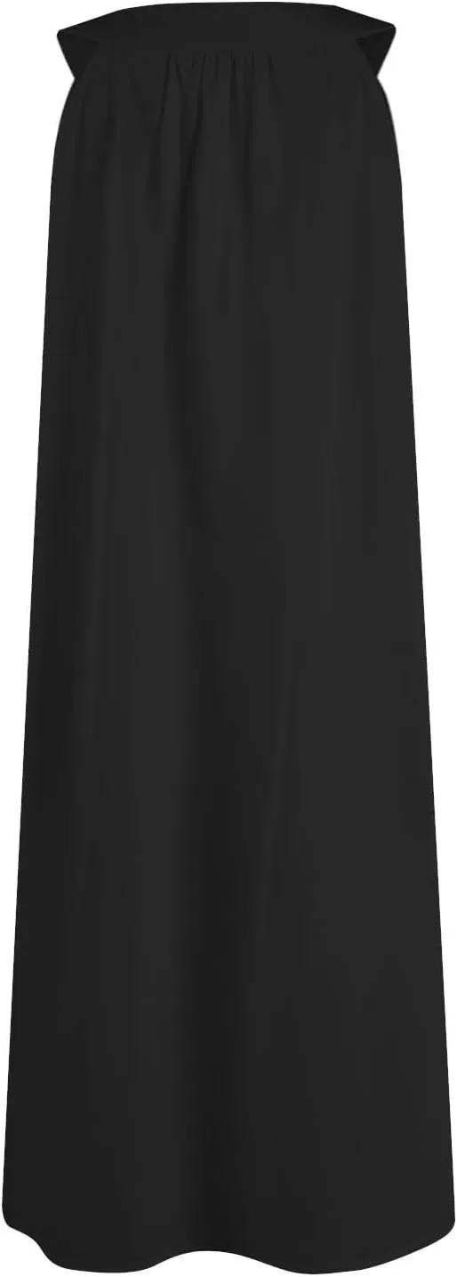 Nightgown for Women Fashion Sleeveless V-Neck Sundress Comfortable Lightweight Sleep Dress Loose Fit Casual A Line Dress