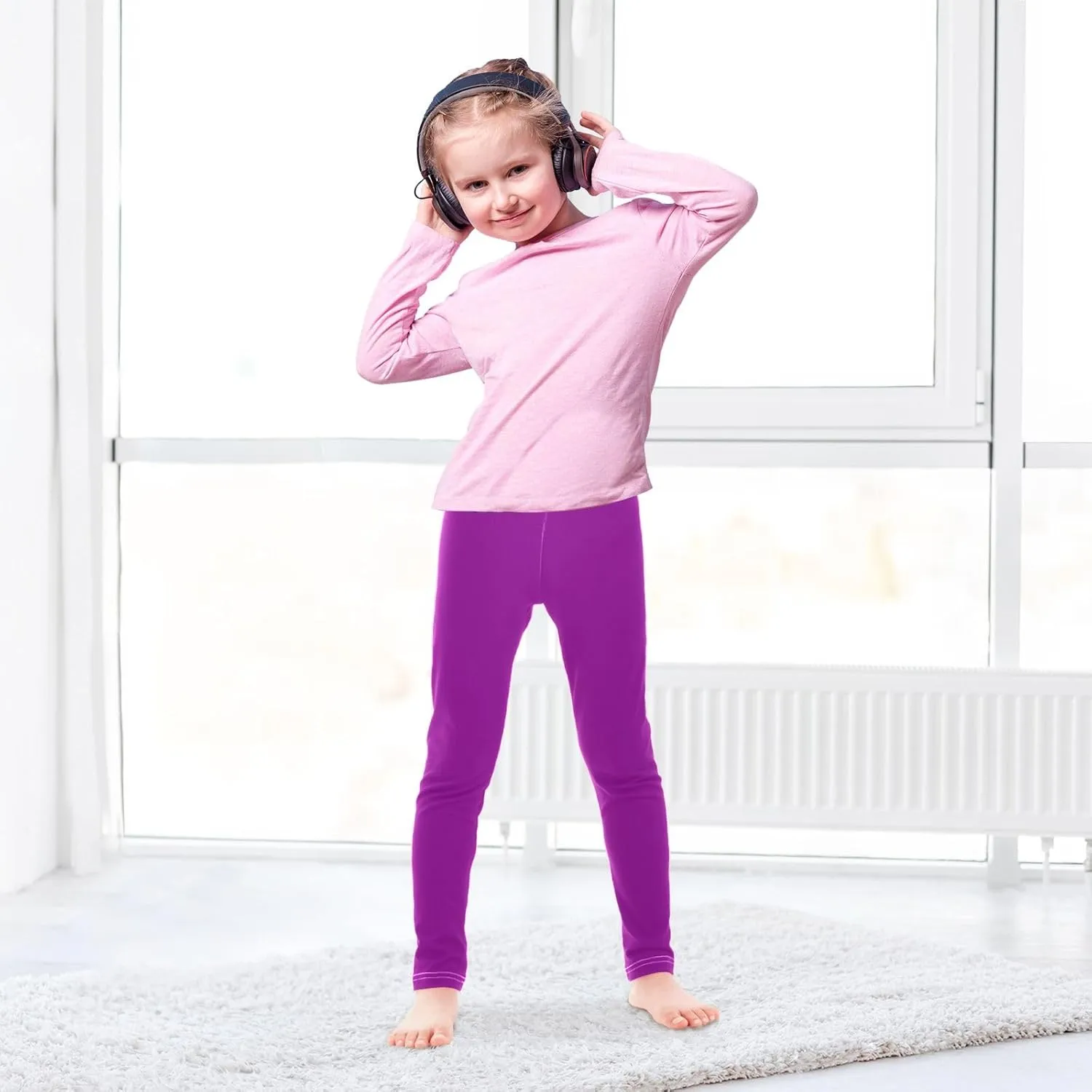 ODAWA Girls Leggings Ankle Length Girls Printed Leggings Softness and Breathability Leggings for Kids