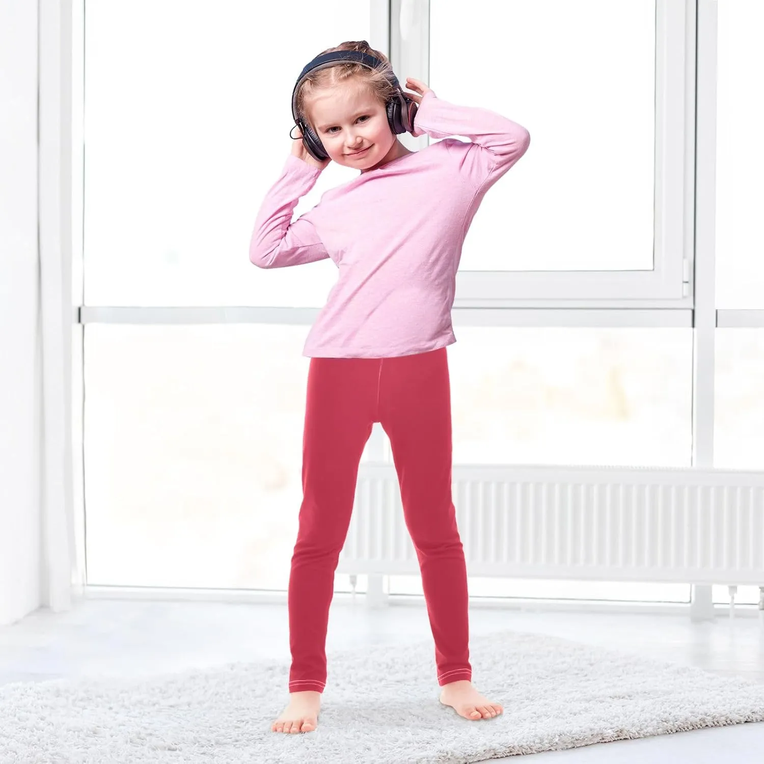 ODAWA Girls Leggings Ankle Length Girls Printed Leggings Softness and Breathability Leggings for Kids