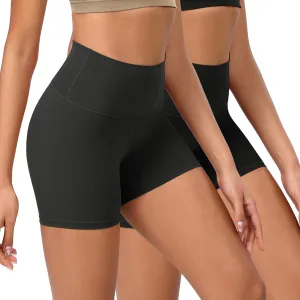 ODODOS ODCLOUD 2-Pack Lounge Yoga Shorts for Women- 4" / 6" / 8" /10" High Waist Buttery Soft Biker Shorts