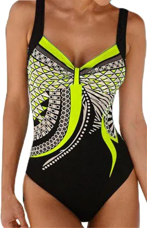 One Piece Swimsuits Women Bathing Suit V Neck Swimwear Tummy Control Monokini Sexy Cross Backless Swimming Suits