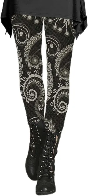 Patterned Exercise Leggings for Women with Pockets Compression Workout Leggings Women Womans Leggings
