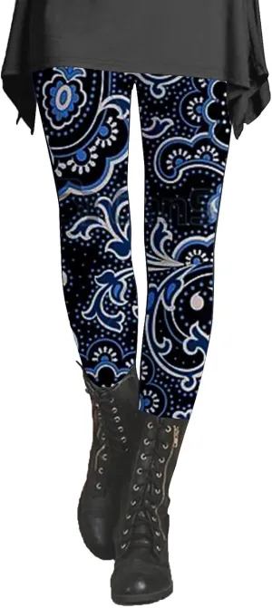 Patterned Exercise Leggings for Women with Pockets Compression Workout Leggings Women Womans Leggings