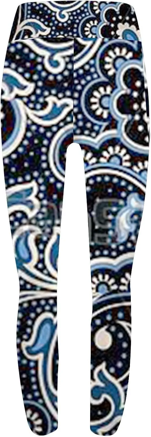 Patterned Exercise Leggings for Women with Pockets Compression Workout Leggings Women Womans Leggings