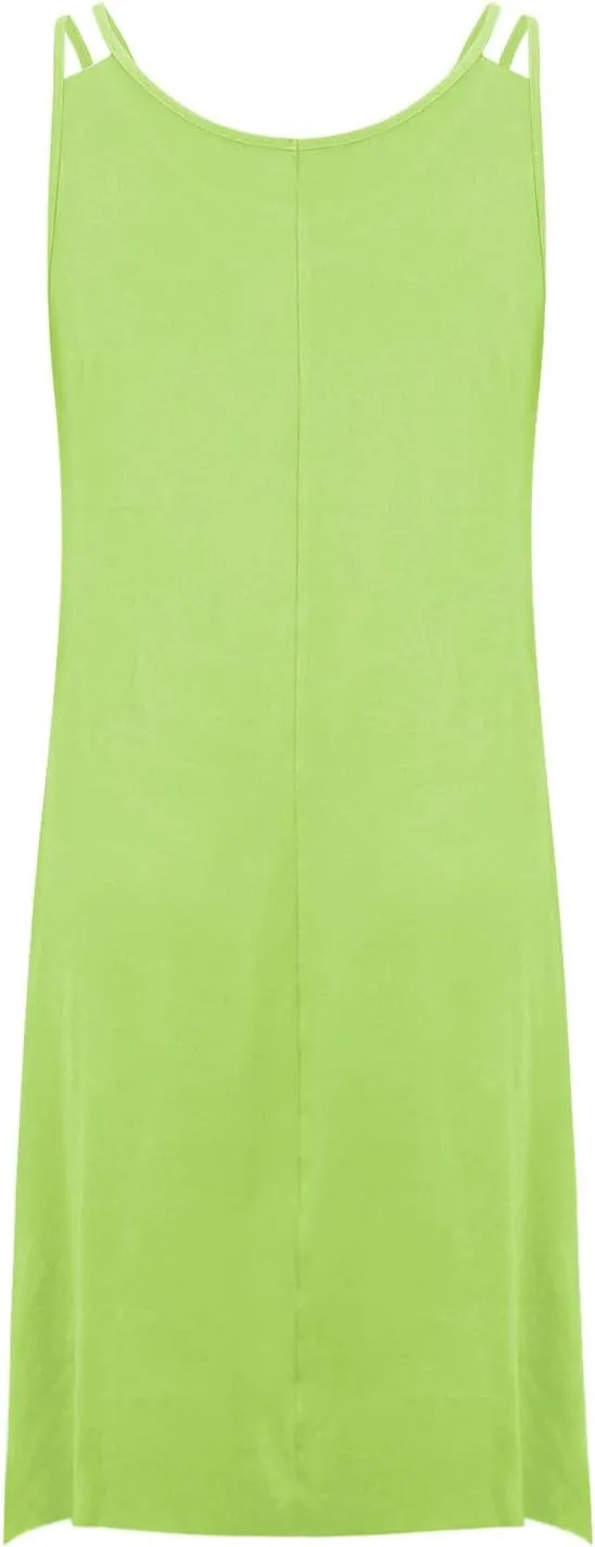 Plus Size Dress for Women Summer Casual Tank Dresses Irregular Hem Sleeveless Loose Fit Sleep Dress
