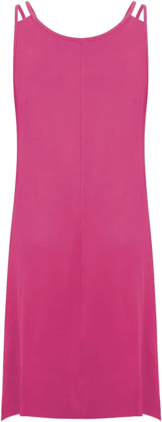 Plus Size Dress for Women Summer Casual Tank Dresses Irregular Hem Sleeveless Loose Fit Sleep Dress