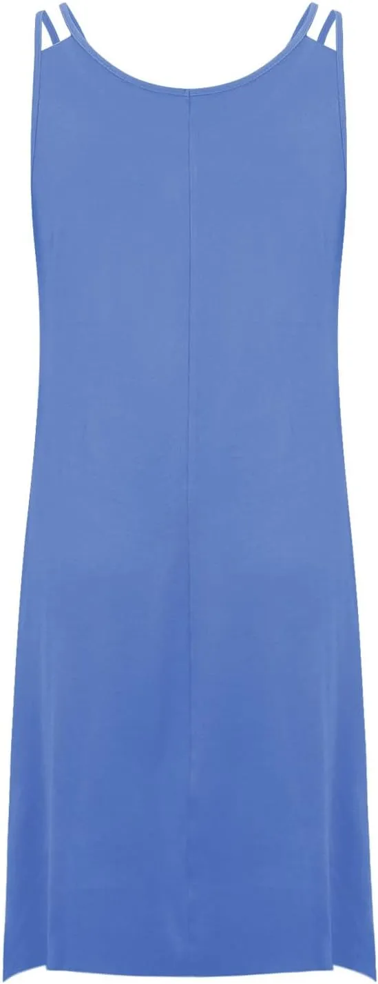 Plus Size Dress for Women Summer Casual Tank Dresses Irregular Hem Sleeveless Loose Fit Sleep Dress