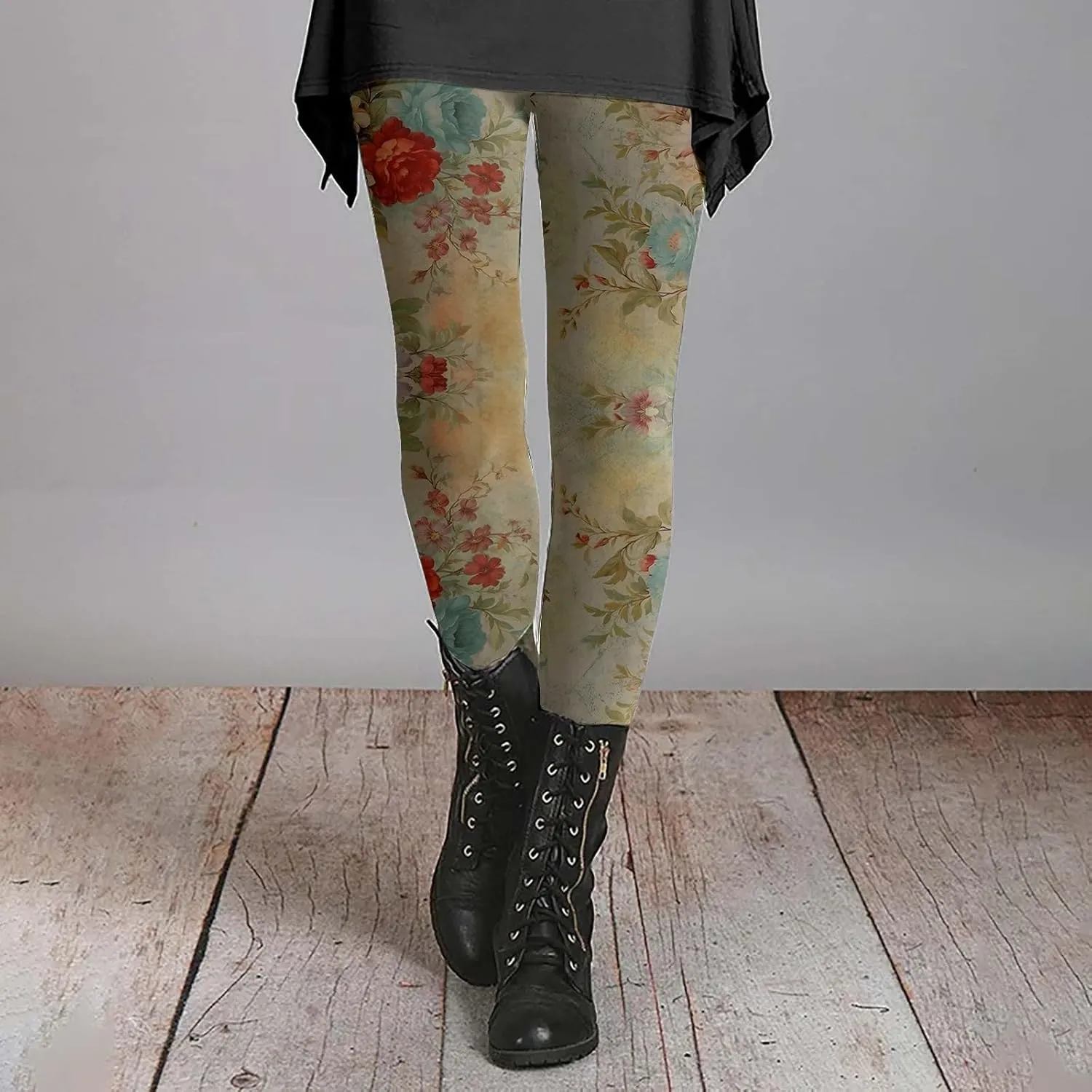 Print Leggings for Women Plus Size Womens Patterned Leggings Work Leggings for Short Women