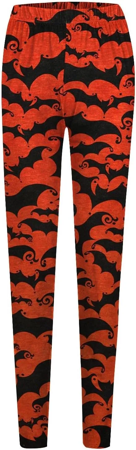 Print Stretchy Leggings Pumpkin Print Printed Sports Yoga Pants Leggings Seasonal Printed Leggings Halloween
