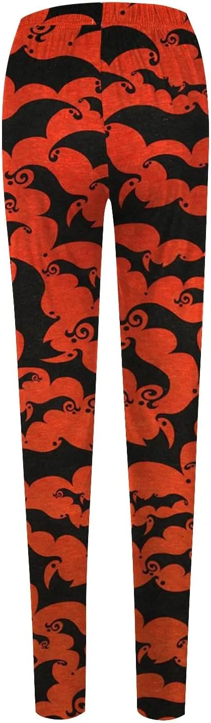 Print Stretchy Leggings Pumpkin Print Printed Sports Yoga Pants Leggings Seasonal Printed Leggings Halloween
