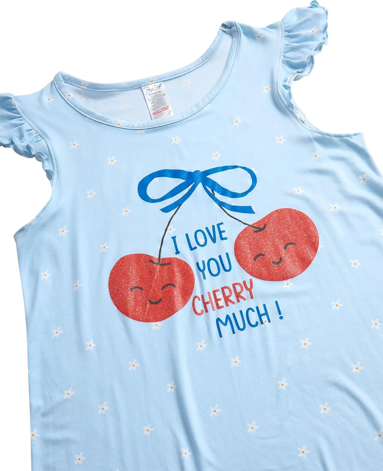 Rene Rofe Girls' Pajamas - 4-Pack Lightweight Breathable Polyester Nightgowns with Cute Graphics - Sleepwear for Girls