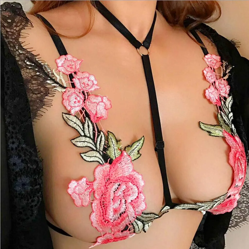 Sexy Lingerie Bodysuit for Women 2023 Plus Set Embroidered Sexy Floral Lace Lingerie Size Underwear Woman