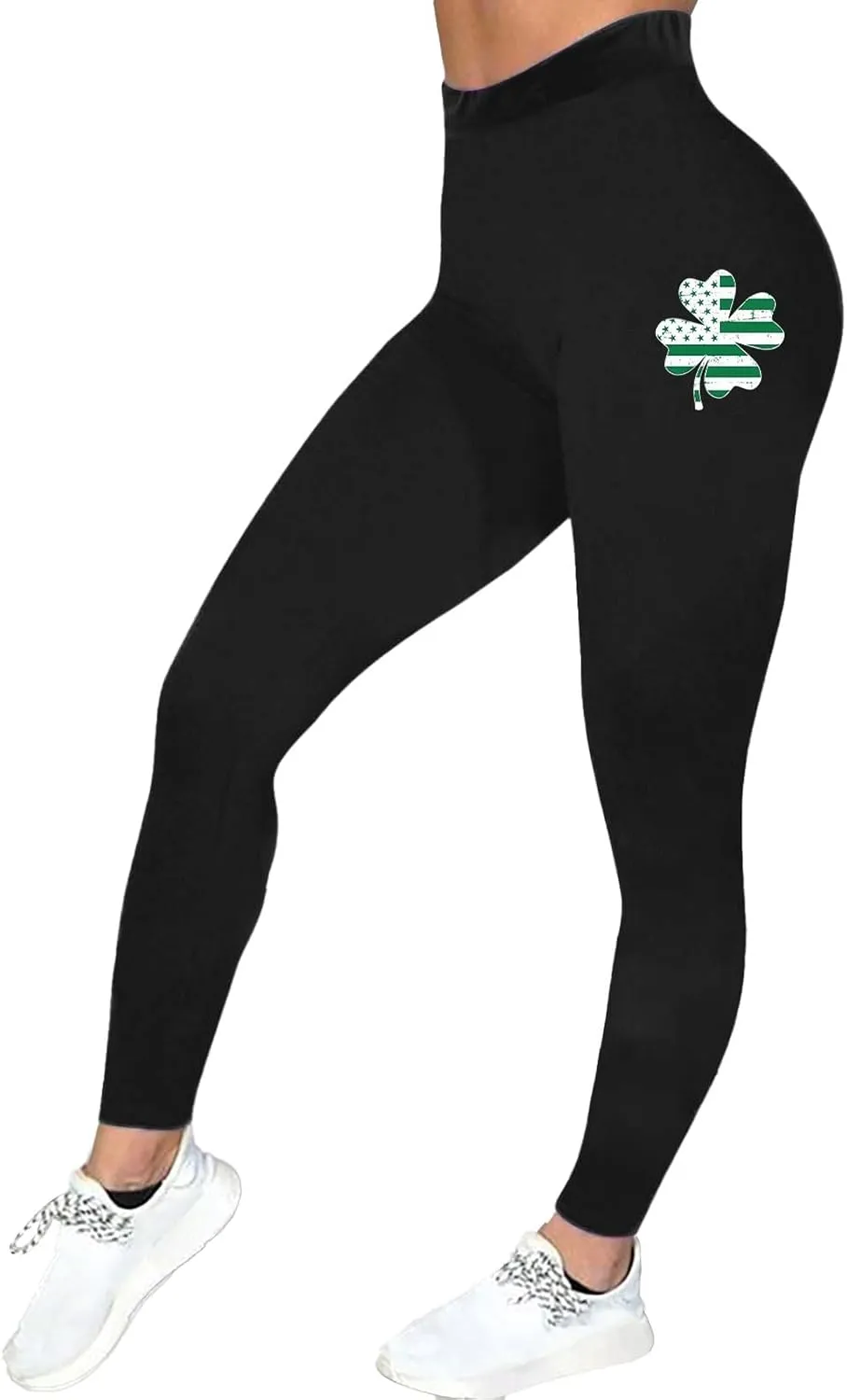 St Patricks Day Tummy Contral Leggings for Women Women's St Day Leggings Irish Irish Leggings with Pockets for