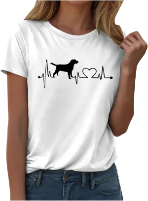 Summer Tops for Women 2025 Dressy Trendy Crew Neck Short Sleeve Tshirt Casual Loose Fit Basic Tees Ladies Tops
