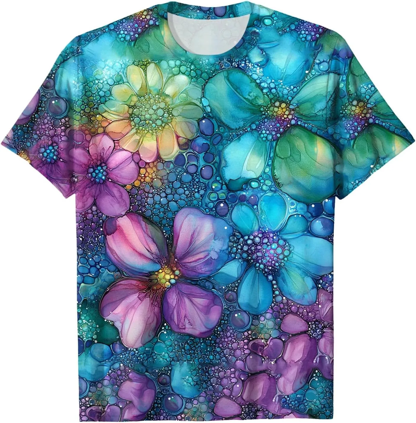 Summer Tops for Women 2025 Trendy Causal T Shirts Short Sleeve Blouses Crewneck Graphic Loose Summer Tops
