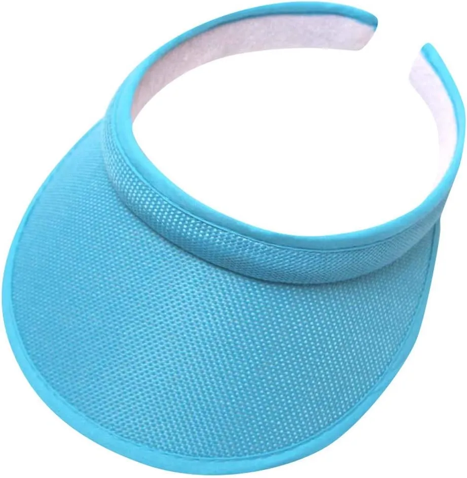 Summer Visor for Women Solid Adjustable Empty Top Baseball Cap Beach Travel Sports Ponytail Sun Hats