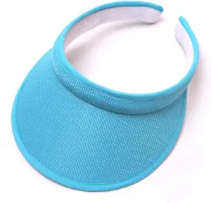Summer Visor for Women Solid Adjustable Empty Top Baseball Cap Beach Travel Sports Ponytail Sun Hats