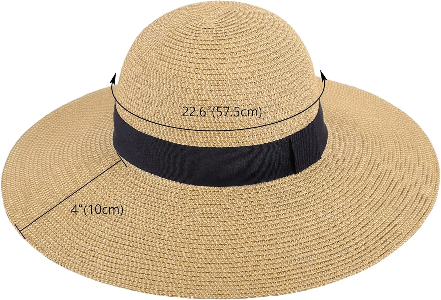 Sun Hats for Women Uv Protection Wide Brim Straw Hat Women Beach Hats Summer Foldable Floppy Travel Beach Hats for Women