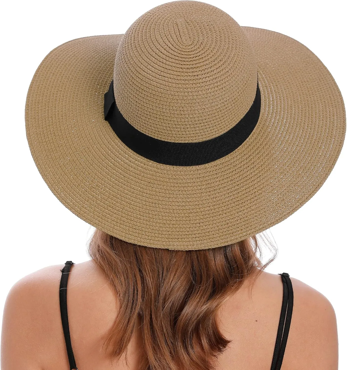 Sun Hats for Women Uv Protection Wide Brim Straw Hat Women Beach Hats Summer Foldable Floppy Travel Beach Hats for Women
