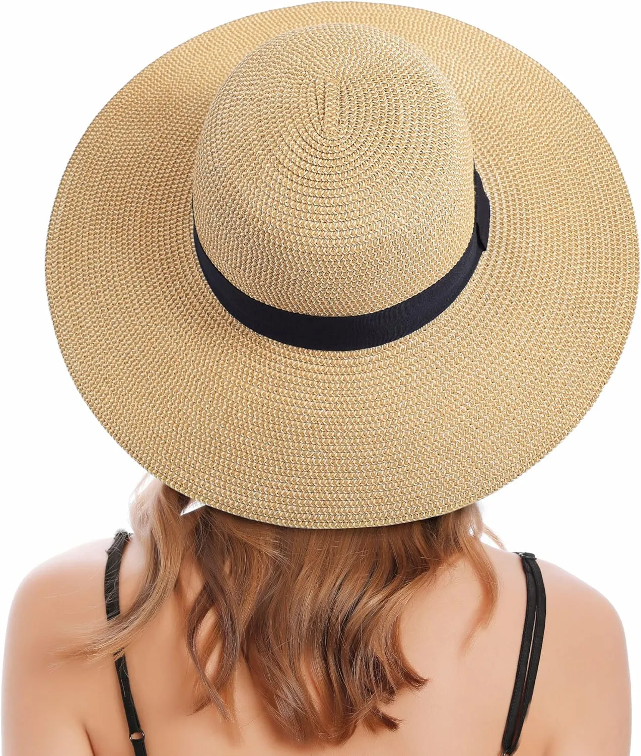 Sun Hats for Women Uv Protection Wide Brim Straw Hat Women Beach Hats Summer Foldable Floppy Travel Beach Hats for Women