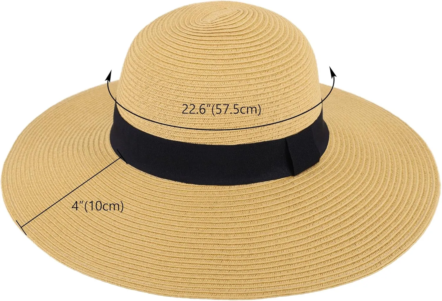 Sun Hats for Women Uv Protection Wide Brim Straw Hat Women Beach Hats Summer Foldable Floppy Travel Beach Hats for Women